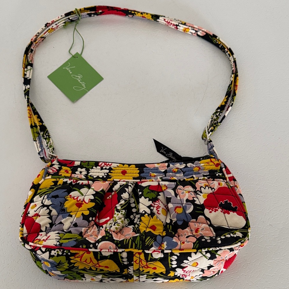 Vera Bradley Multicolor Floral Frannie Poppy Field’s Shoulder Crossbody bag New